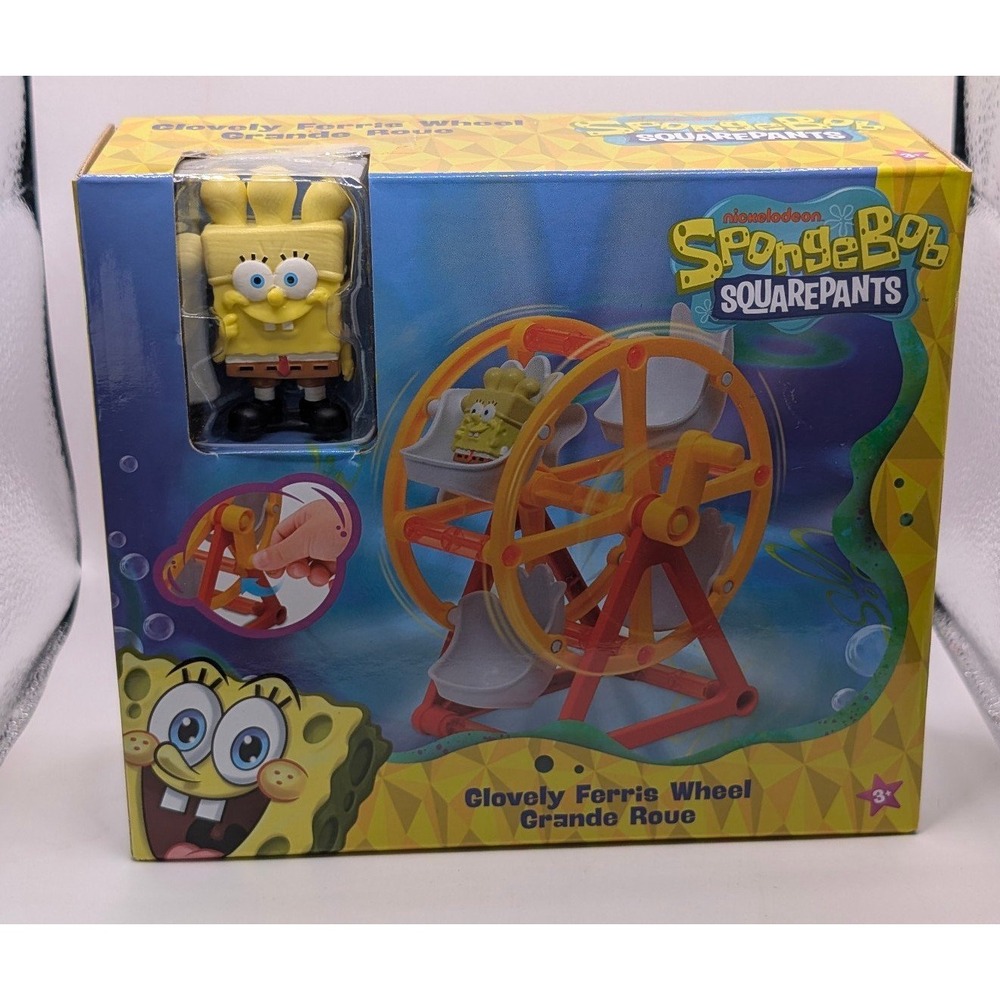 SpongeBob SquarePants Playset FERRIS WHEEL w/SpongeBob Figure Nickelodeon NIB